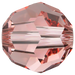 Swarovski Crystal Beads Round (5000) Rose Peach - Bluestreak Crystals