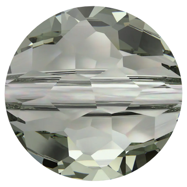 Serinity Crystal Beads Thin Round (5034) Black Diamond - Bluestreak Crystals