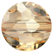 Serinity Crystal Beads Thin Round (5034) Crystal Golden Shadow - Bluestreak Crystals