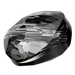 Serinity Crystal Beads Thin Round (5034) Crystal Silver Night - Bluestreak Crystals