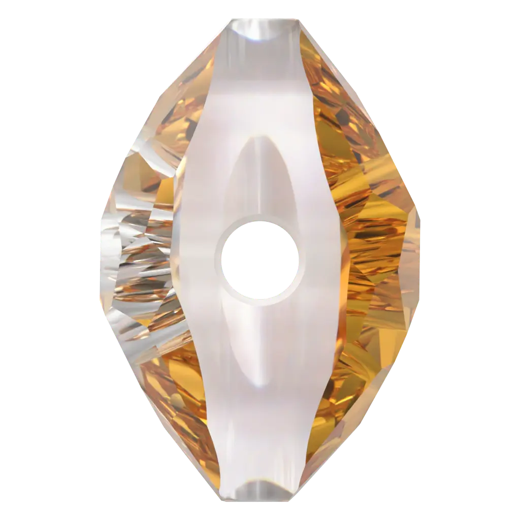 Serinity Crystal Beads Thin Round (5034) Dark Orange - Bluestreak Crystals