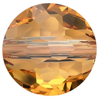 Serinity Crystal Beads Thin Round (5034) Dark Orange - Bluestreak Crystals