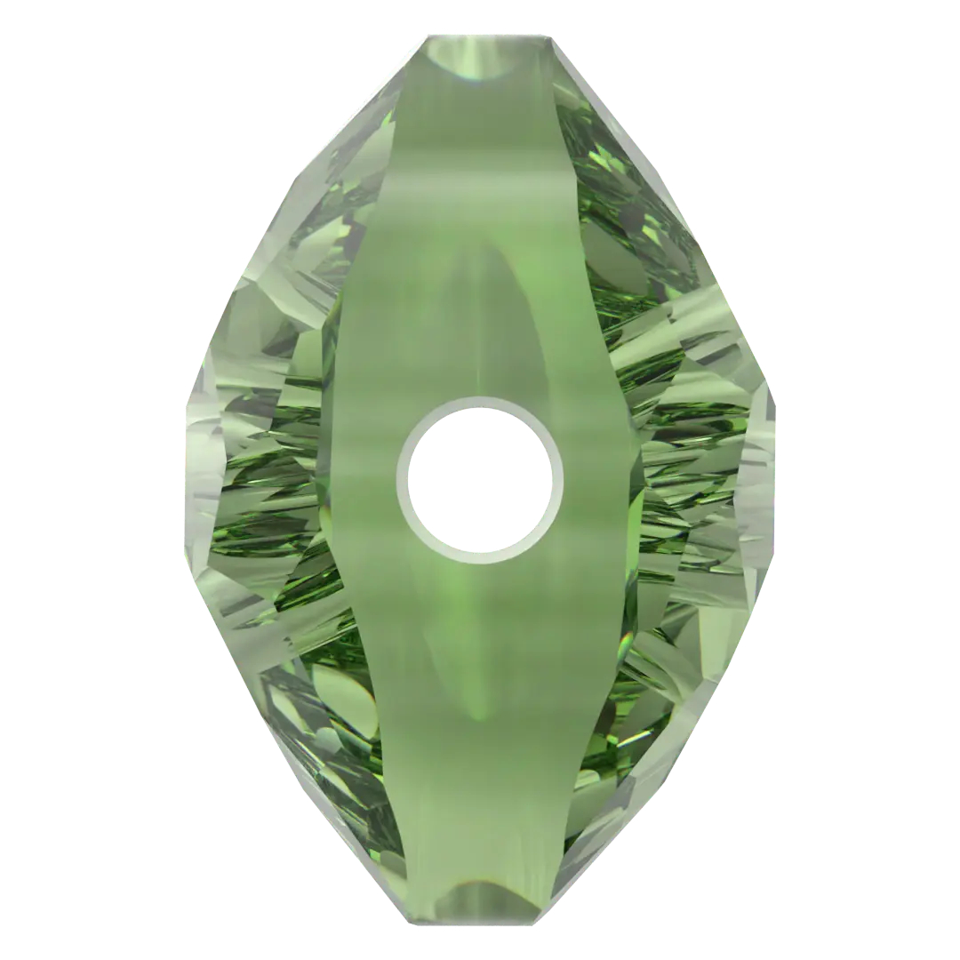 Serinity Crystal Beads Thin Round (5034) Dark Peridot - Bluestreak Crystals