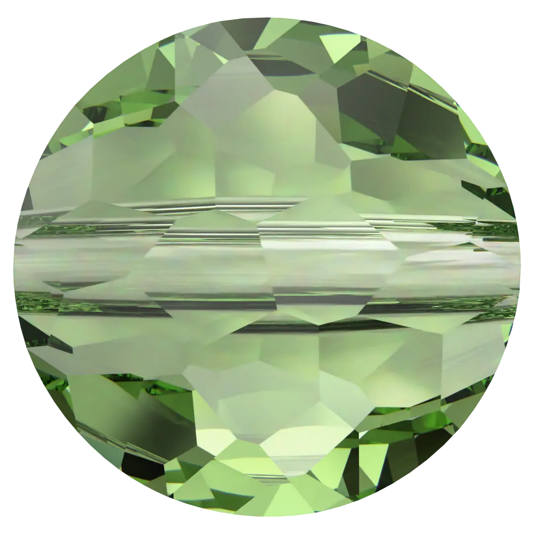 Serinity Crystal Beads Thin Round (5034) Dark Peridot - Bluestreak Crystals