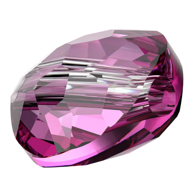 Serinity Crystal Beads Thin Round (5034) Dark Rose - Bluestreak Crystals