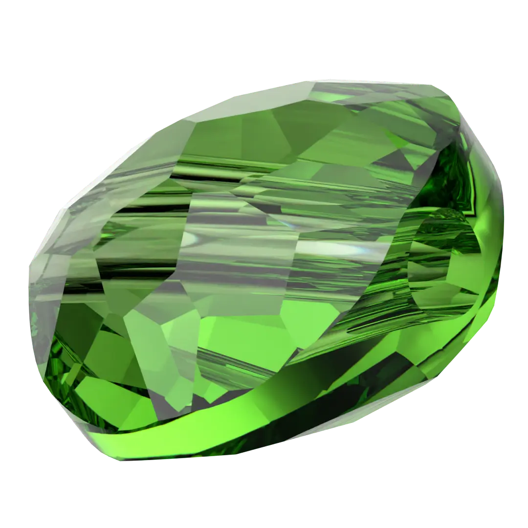 Serinity Crystal Beads Thin Round (5034) Fern Green - Bluestreak Crystals
