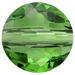 Serinity Crystal Beads Thin Round (5034) Fern Green - Bluestreak Crystals