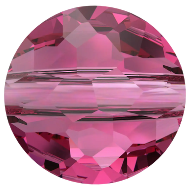 Serinity Crystal Beads Thin Round (5034) Fuchsia - Bluestreak Crystals