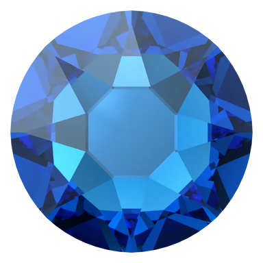 Serinity Flat Back Crystals Non Hotfix (2000, 2058 & 2088) Capri Blue Nightfall - Bluestreak Crystals
