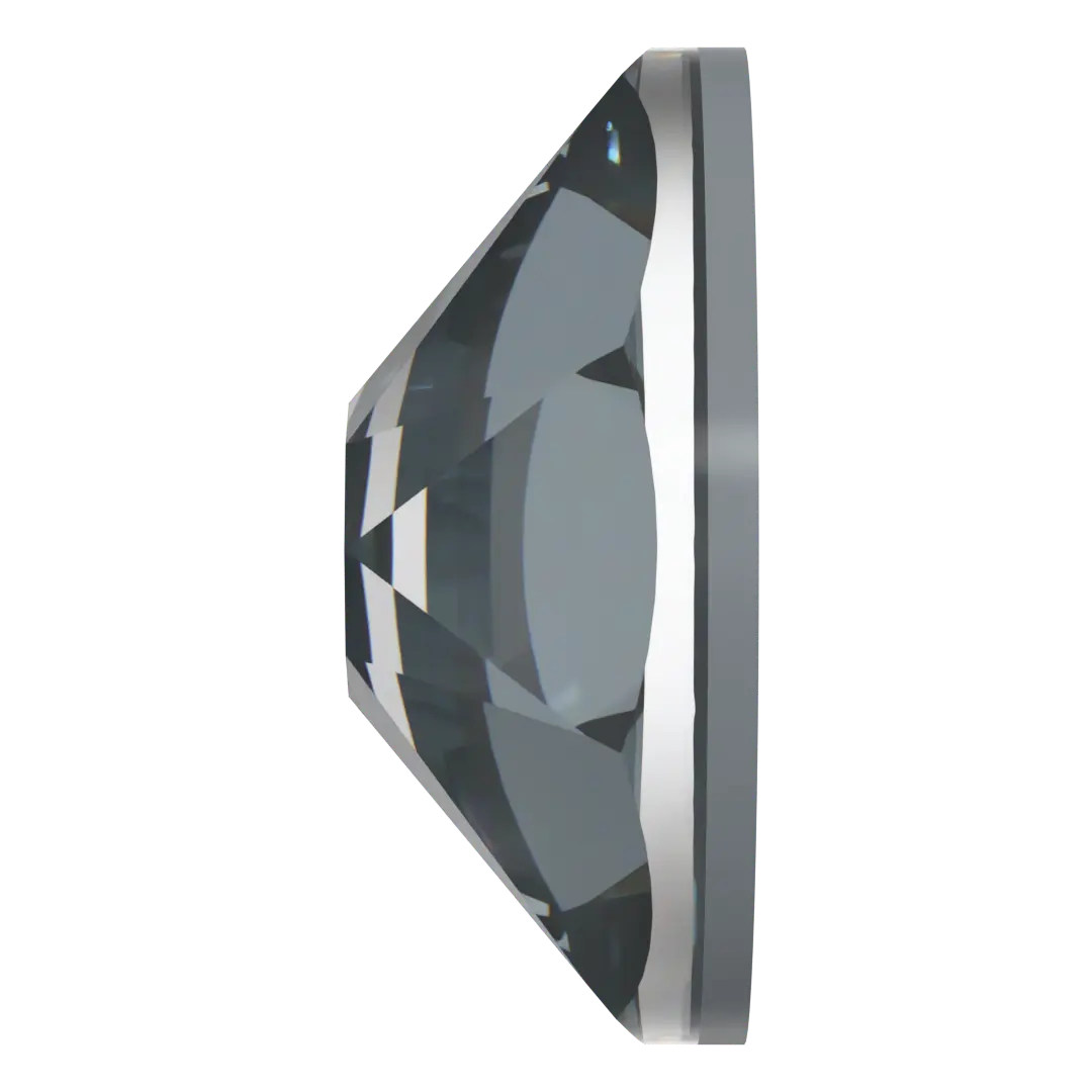 Serinity Flat Back Crystals Non Hotfix (2000, 2058 & 2088) Crystal Dark Grey Ignite UNFOILED - Bluestreak Crystals