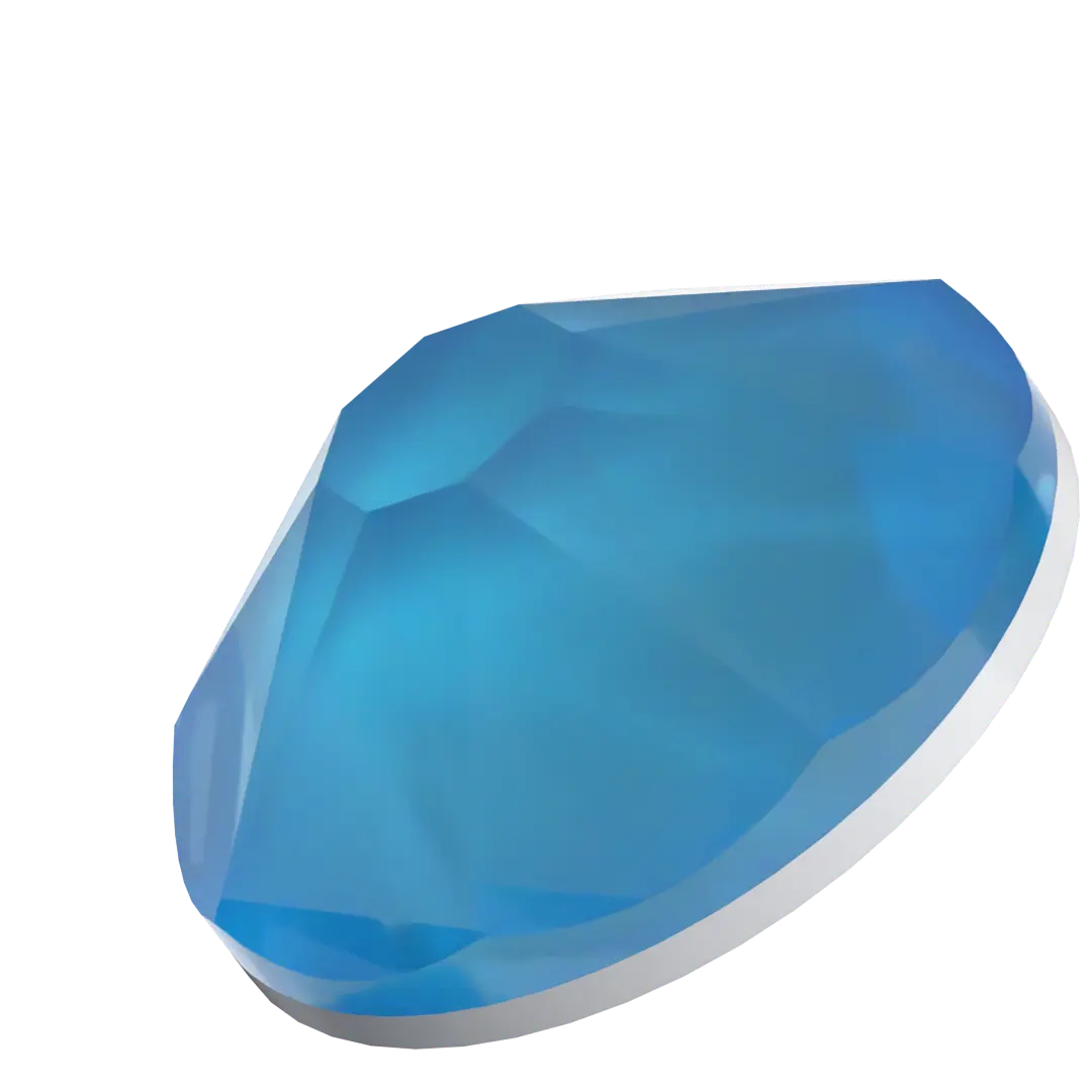 Serinity Flat Back Crystals Non Hotfix (2000, 2058 & 2088) Crystal Electric Blue Ignite UNFOILED - Bluestreak Crystals