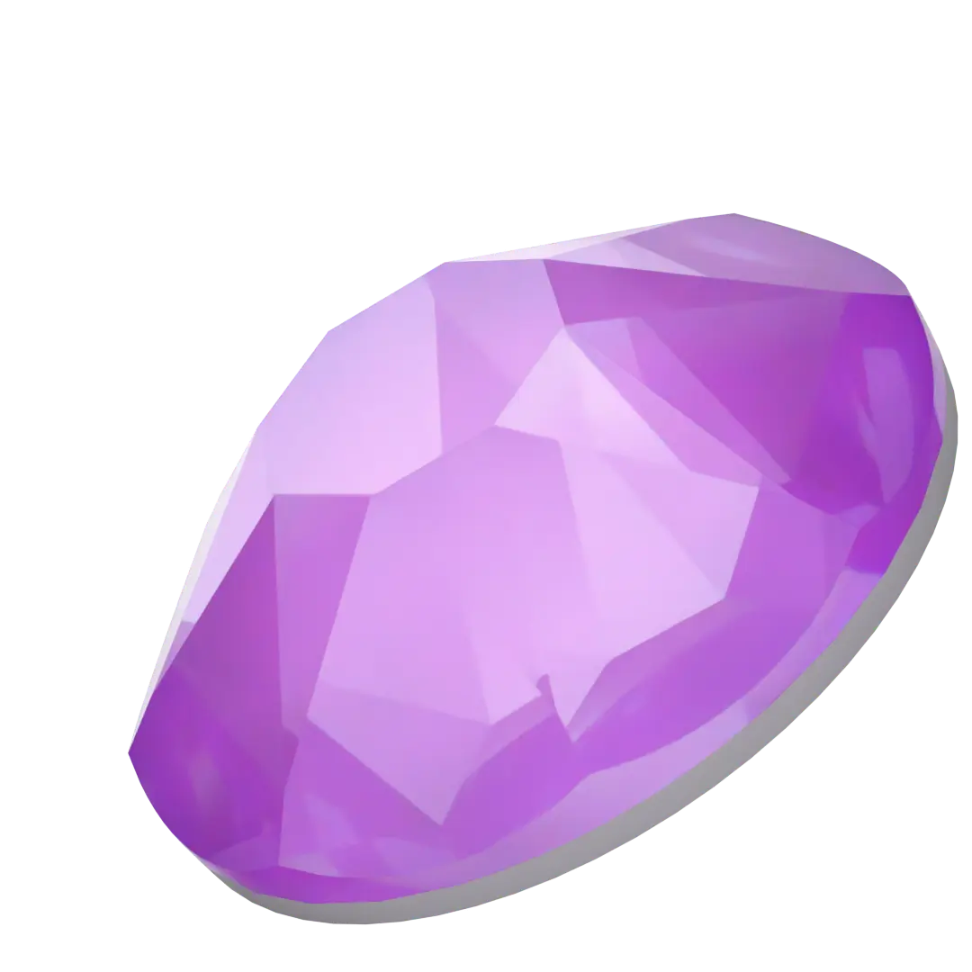 Serinity Flat Back Crystals Non Hotfix (2000, 2058 & 2088) Crystal Electric Violet Ignite UNFOILED - Bluestreak Crystals