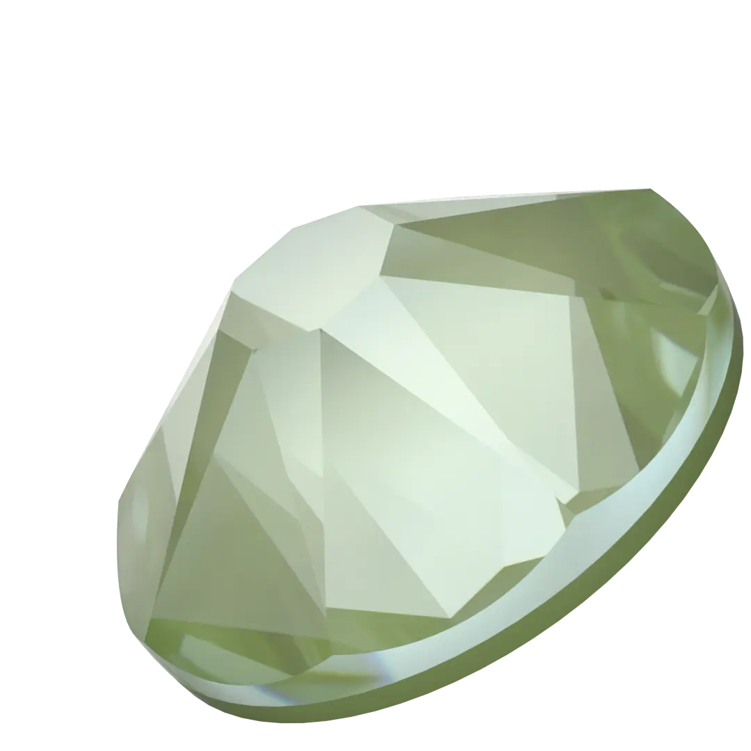 Serinity Flat Back Crystals Non Hotfix (2000, 2058 & 2088) Crystal Paradise Green Lux - Bluestreak Crystals
