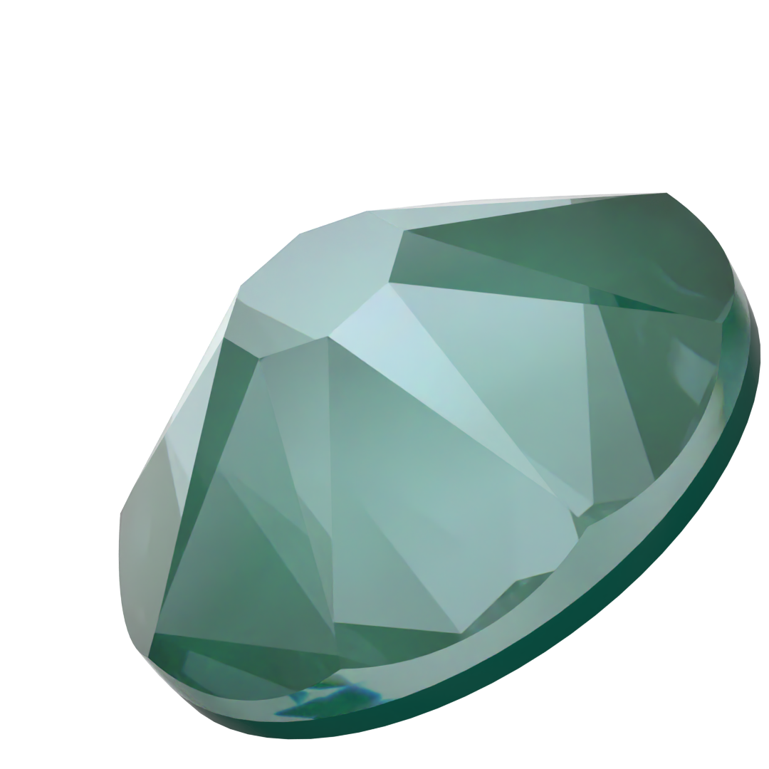 Serinity Flat Back Crystals Non Hotfix (2000, 2058 & 2088) Crystal Pine Green Ignite UNFOILED - Bluestreak Crystals