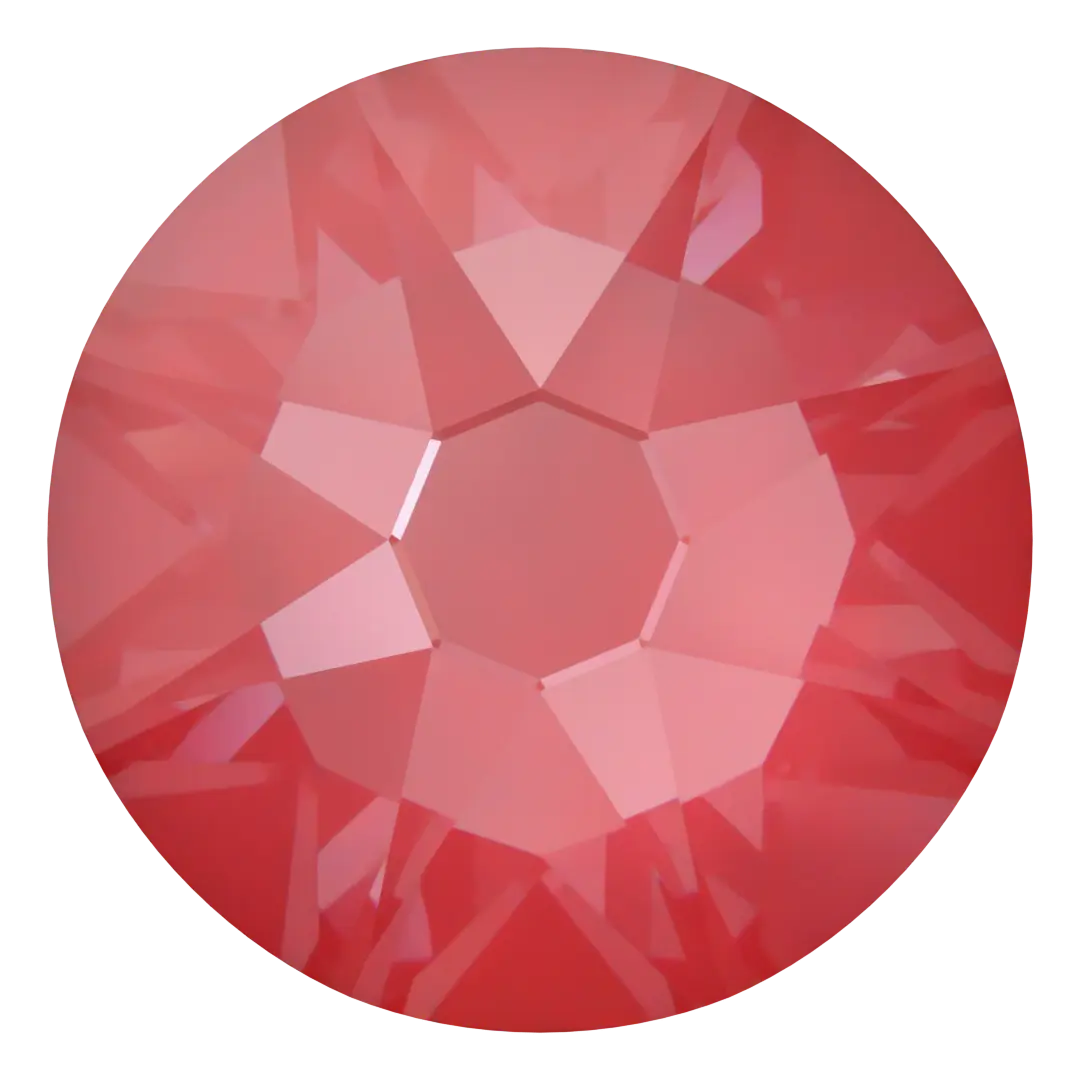 Serinity Flat Back Crystals Non Hotfix (2000, 2058 & 2088) Crystal Poppy Red Ignite UNFOILED - Bluestreak Crystals