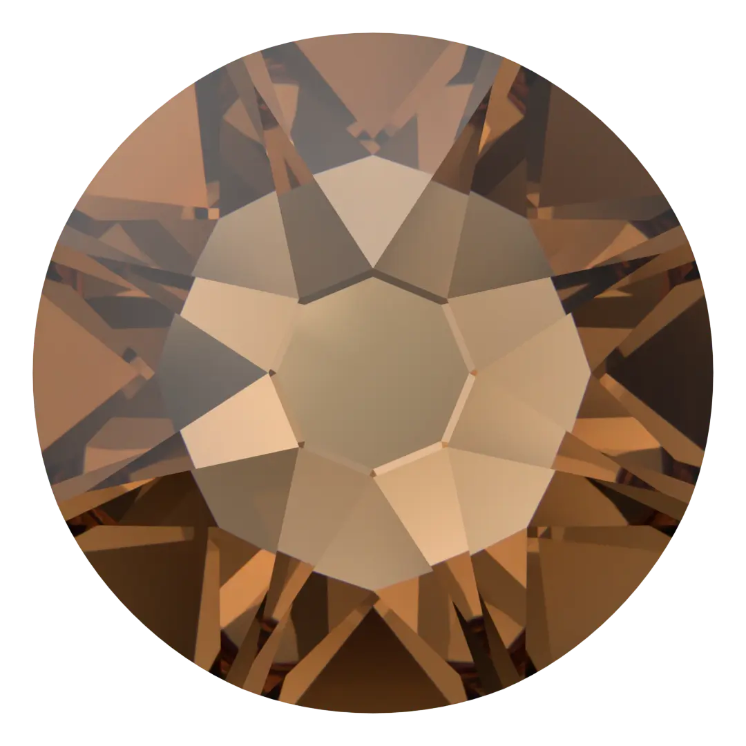 Serinity Flat Back Crystals Non Hotfix (2000, 2058 & 2088) Light Smoked Topaz - Bluestreak Crystals