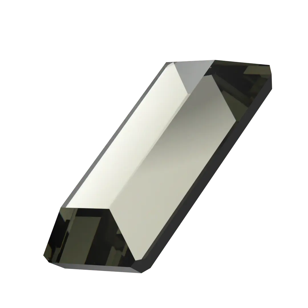 Serinity Flat Back Crystals Non Hotfix Baguette (2510) Black Diamond - Bluestreak Crystals