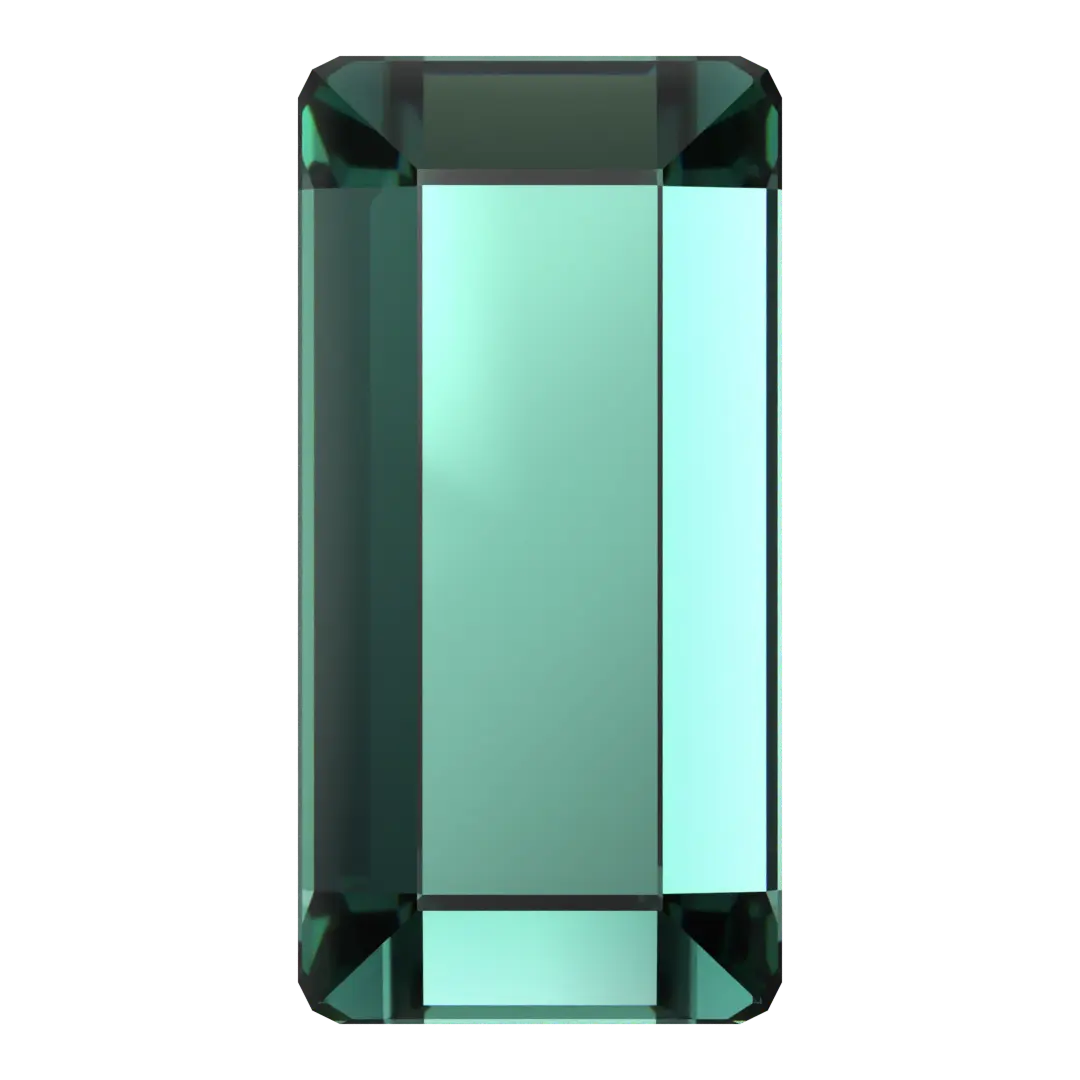 Serinity Flat Back Crystals Non Hotfix Baguette (2510) Caribbean Green - Bluestreak Crystals