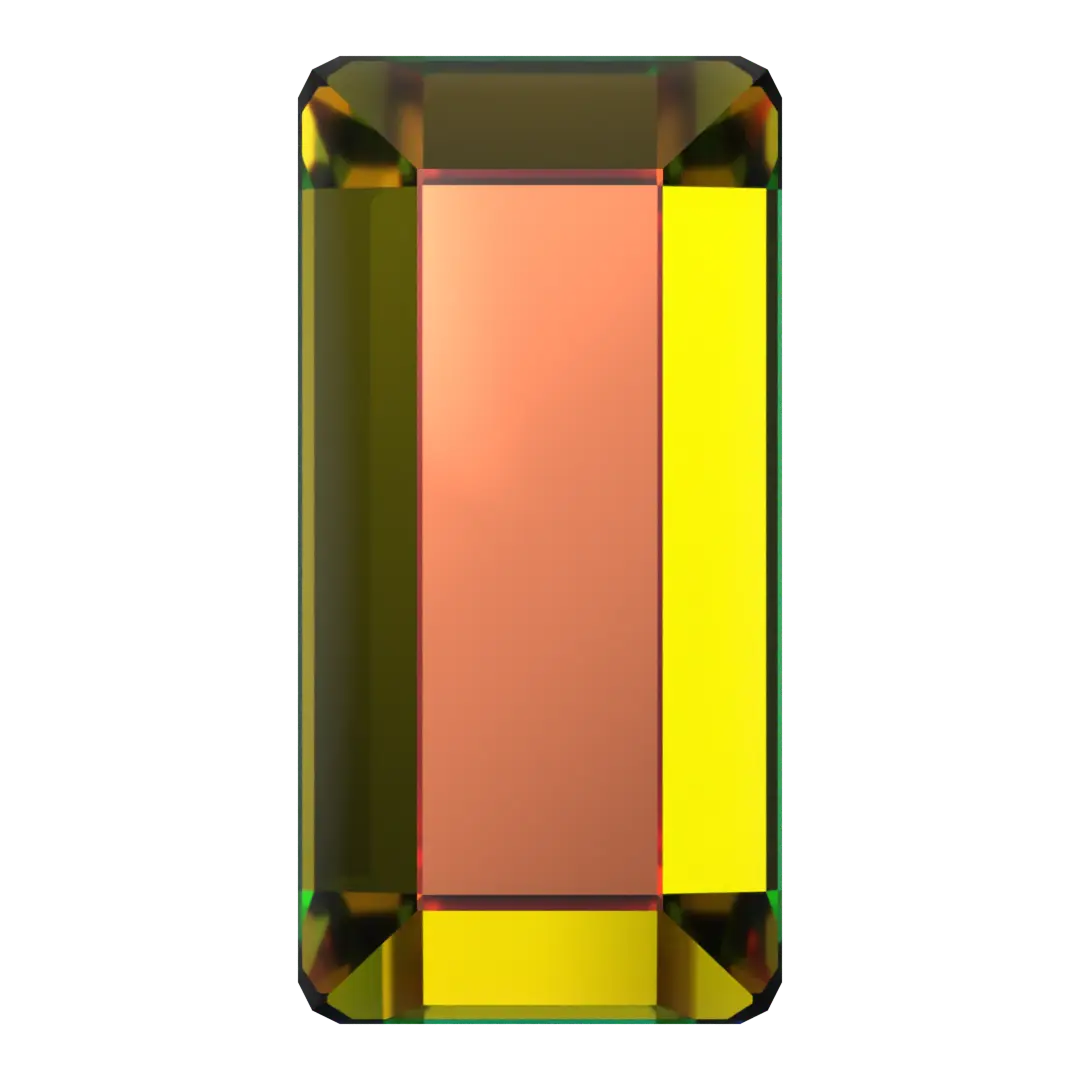 Serinity Flat Back Crystals Non Hotfix Baguette (2510) Crystal Vitrail Medium - Bluestreak Crystals