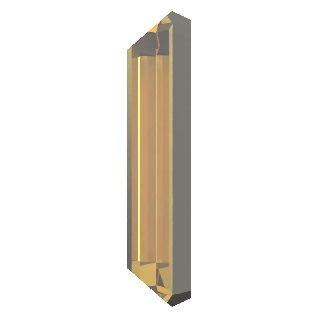 Serinity Flat Back Crystals Non Hotfix Baguette (2510) Dark Jonquil - Bluestreak Crystals