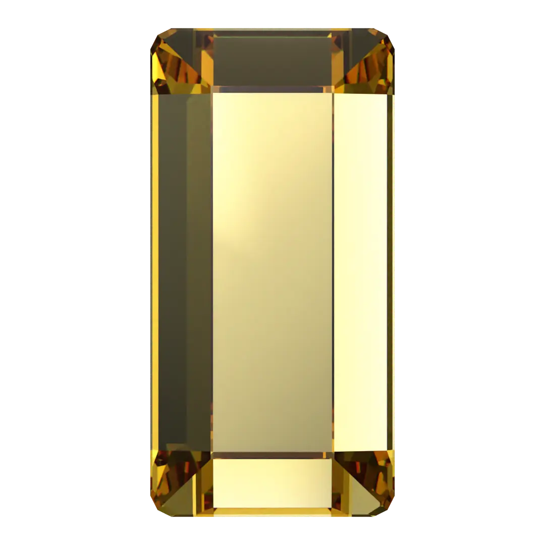 Serinity Flat Back Crystals Non Hotfix Baguette (2510) Dark Jonquil - Bluestreak Crystals