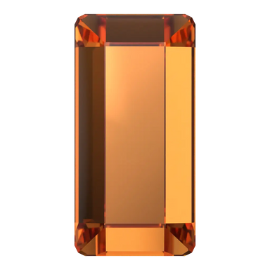 Serinity Flat Back Crystals Non Hotfix Baguette (2510) Dark Orange - Bluestreak Crystals