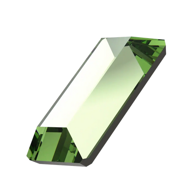 Serinity Flat Back Crystals Non Hotfix Baguette (2510) Dark Peridot - Bluestreak Crystals