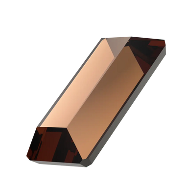 Serinity Flat Back Crystals Non Hotfix Baguette (2510) Smoked Topaz - Bluestreak Crystals