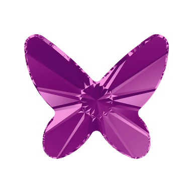 Serinity Flat Back Crystals Non Hotfix Butterfly (2854) Amethyst - Bluestreak Crystals