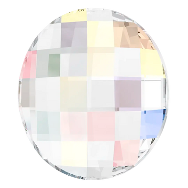 Serinity Flat Back Crystals Non Hotfix Chessboard Circle (2035) Crystal AB - Bluestreak Crystals