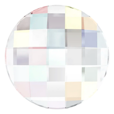 Serinity Flat Back Crystals Non Hotfix Chessboard Circle (2035) Crystal AB - Bluestreak Crystals