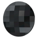 Serinity Flat Back Crystals Non Hotfix Chessboard Circle (2035) Jet UNFOILED - Bluestreak Crystals