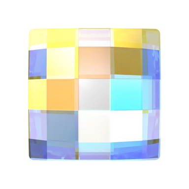 Serinity Flat Back Crystals Non Hotfix Chessboard Square (2493) Crystal AB - Bluestreak Crystals