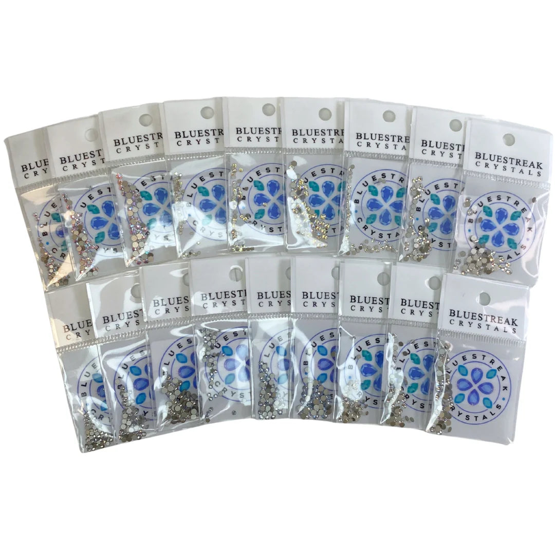 Serinity Flat Back Crystals Non Hotfix Crystal Collection - Bluestreak Crystals