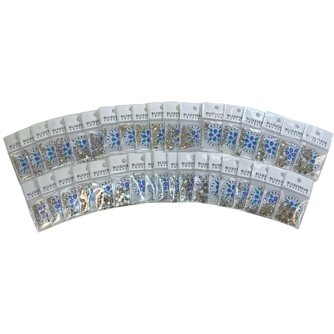 Serinity Flat Back Crystals Non Hotfix Crystal Collection - Bluestreak Crystals