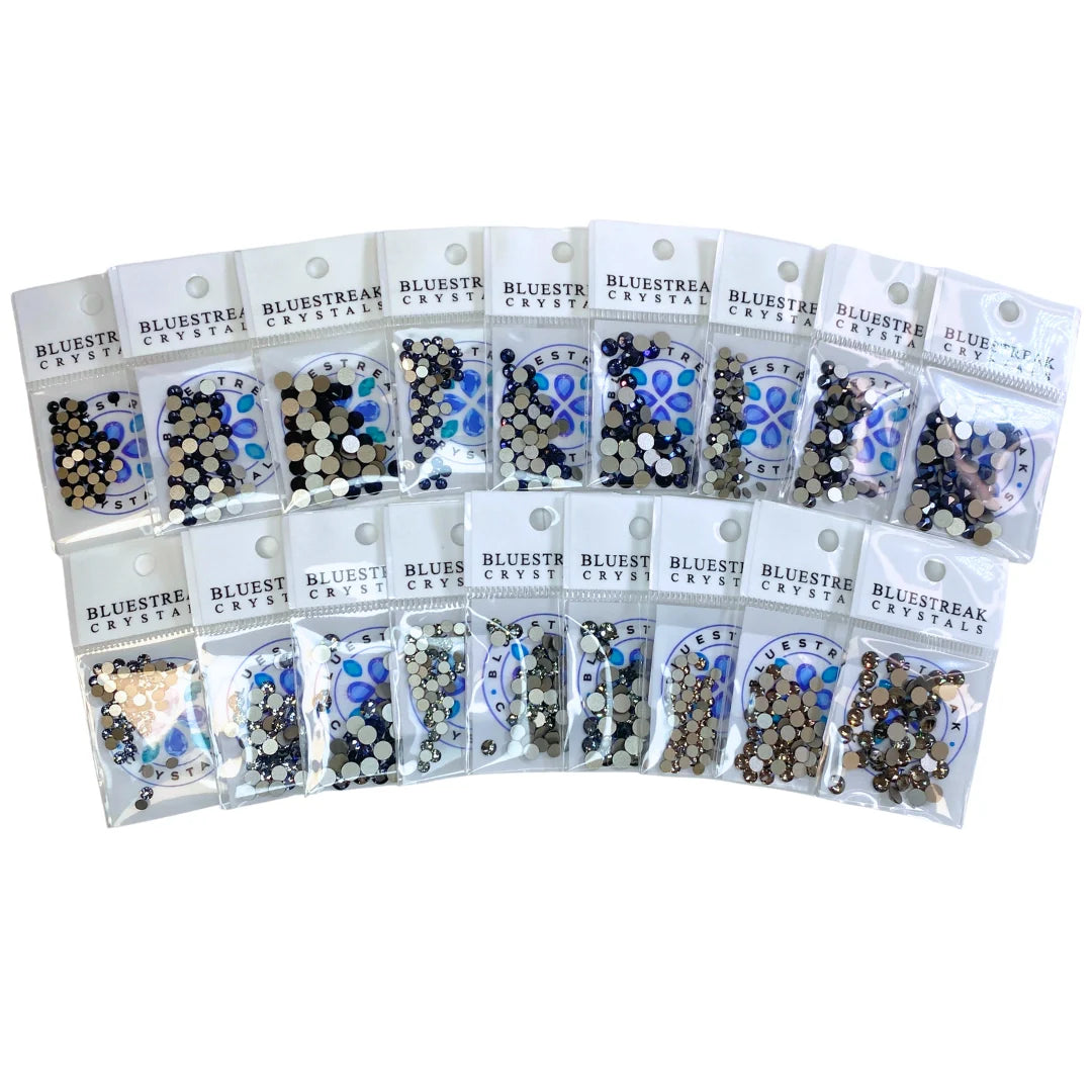 Serinity Flat Back Crystals Non Hotfix Dark Collection - Bluestreak Crystals