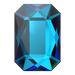 Serinity Flat Back Crystals Non Hotfix Emerald Cut (2602) Crystal Bermuda Blue - Bluestreak Crystals