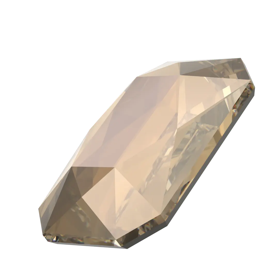 Serinity Flat Back Crystals Non Hotfix Emerald Cut (2602) Crystal Bronze - Bluestreak Crystals
