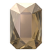 Serinity Flat Back Crystals Non Hotfix Emerald Cut (2602) Crystal Bronze - Bluestreak Crystals