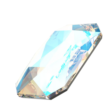 Serinity Flat Back Crystals Non Hotfix Emerald Cut (2602) Crystal Shimmer - Bluestreak Crystals
