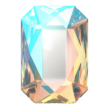 Serinity Flat Back Crystals Non Hotfix Emerald Cut (2602) Crystal Shimmer - Bluestreak Crystals