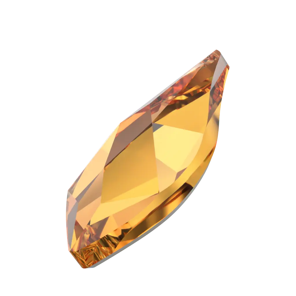 Serinity Flat Back Crystals Non Hotfix Flame (2205) Dark Orange - Bluestreak Crystals