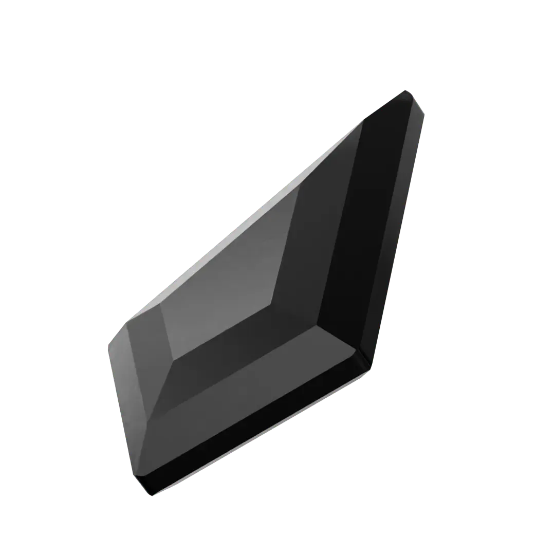 Serinity Flat Back Crystals Non Hotfix Kite (2771) Jet UNFOILED - Bluestreak Crystals