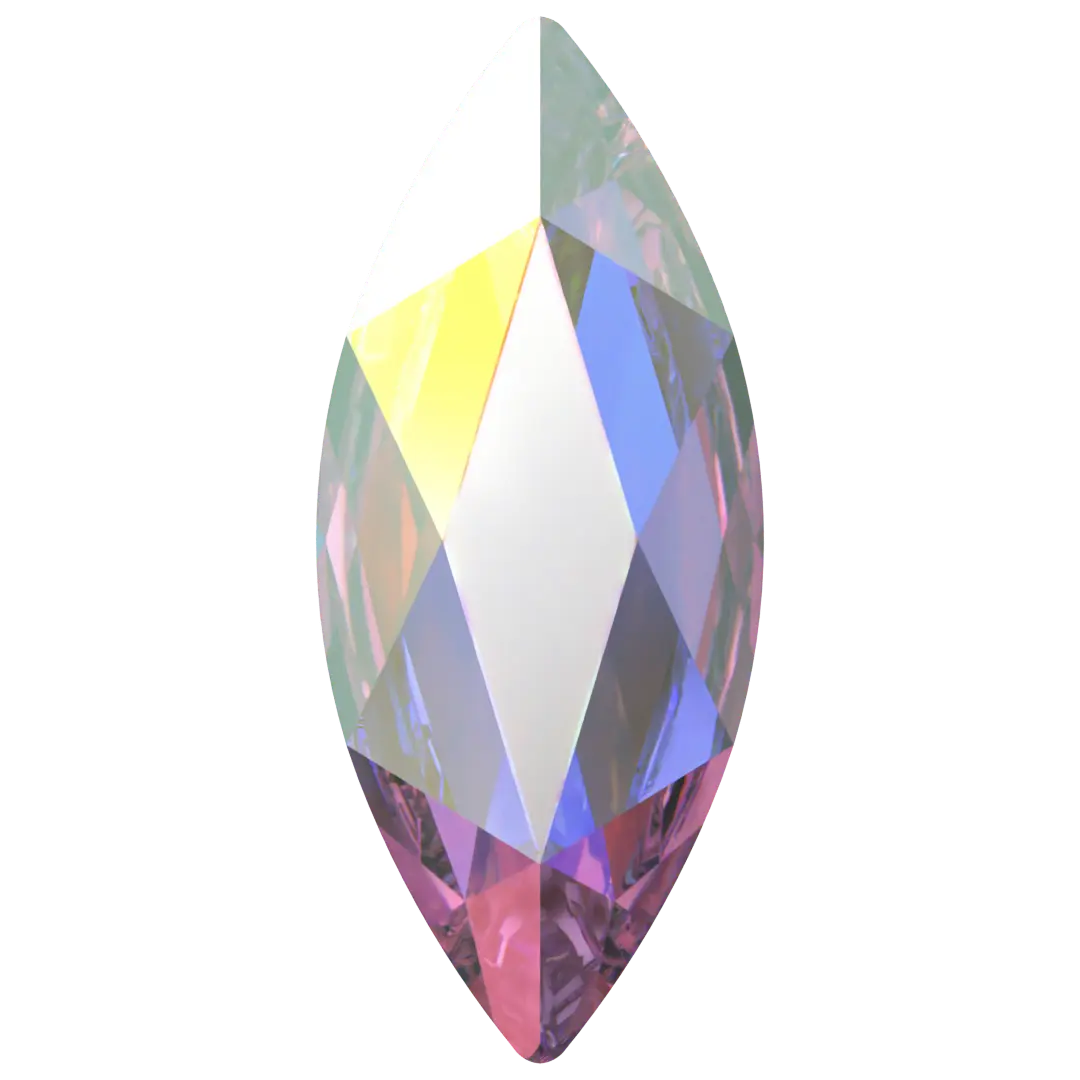 Serinity Flat Back Crystals Non Hotfix Marquise (2201) Crystal AB - Bluestreak Crystals
