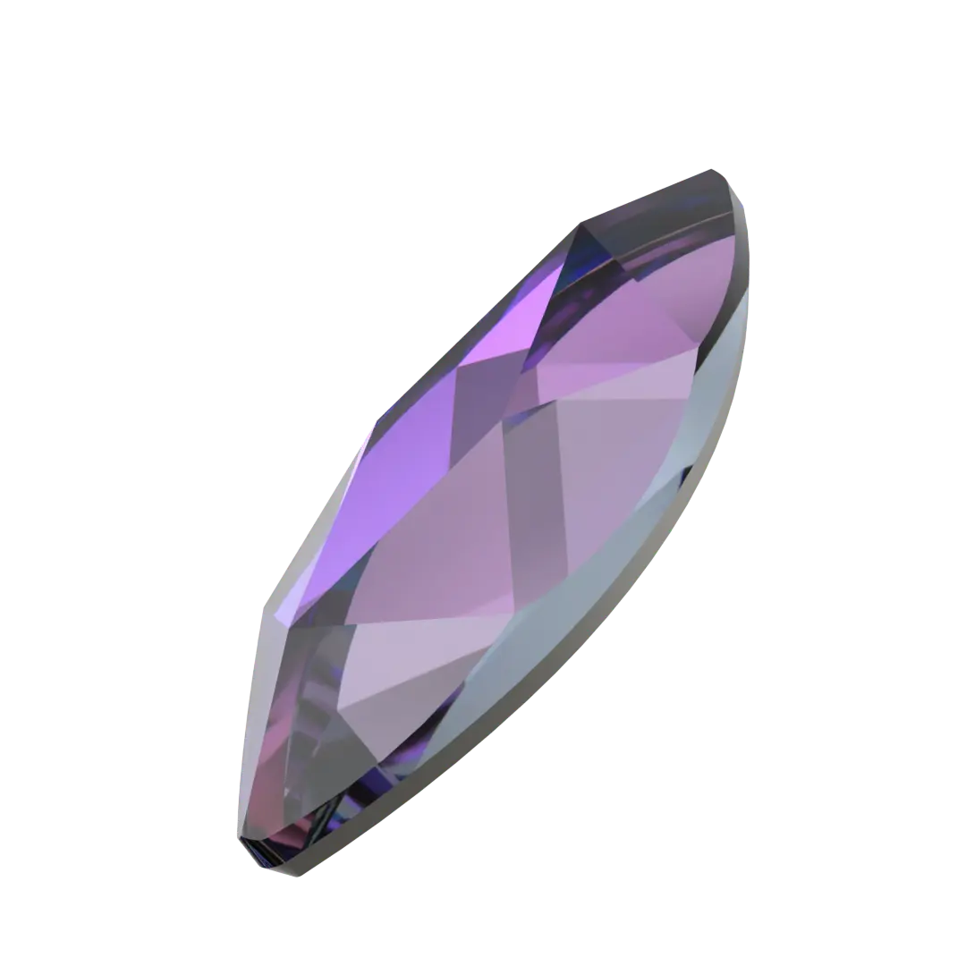Serinity Flat Back Crystals Non Hotfix Marquise (2201) Crystal Heliotrope - Bluestreak Crystals