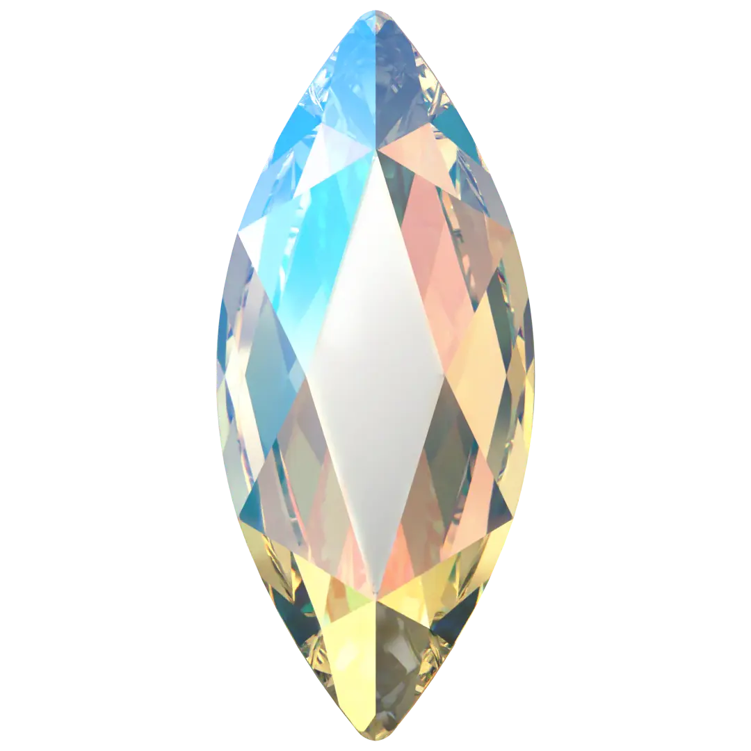 Serinity Flat Back Crystals Non Hotfix Marquise (2201) Crystal Shimmer - Bluestreak Crystals