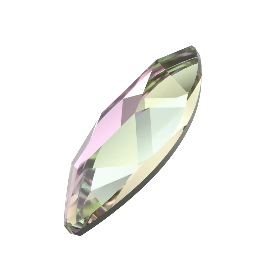 Serinity Flat Back Crystals Non Hotfix Marquise (2201) Crystal Vitrail Light - Bluestreak Crystals