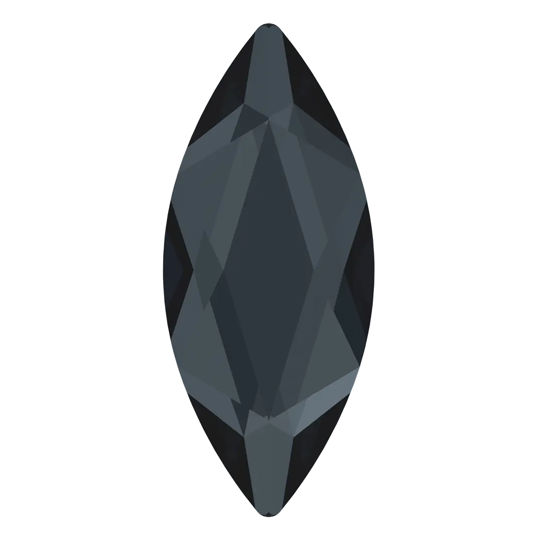 Serinity Flat Back Crystals Non Hotfix Marquise (2201) Graphite - Bluestreak Crystals
