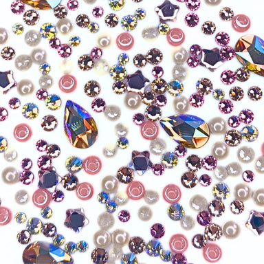 Serinity Flat Back Crystals Non Hotfix Mix Peach Perfect - Bluestreak Crystals