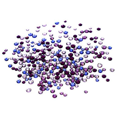 Serinity Flat Back Crystals Non Hotfix Mix Purple Pizzazz - Bluestreak Crystals